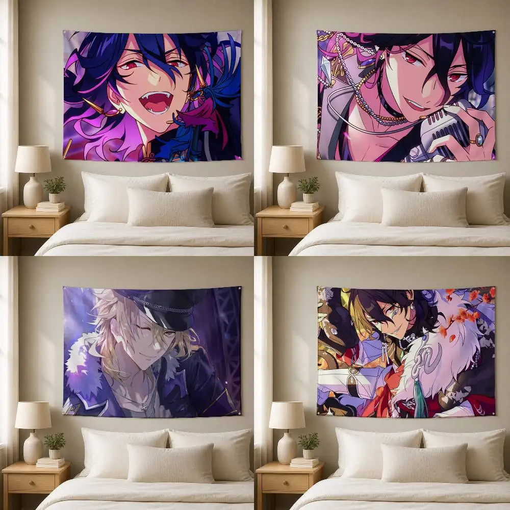 Ensemble Stars Anime Decorative Art Flag Banner for Picnic Camping Party and Home Decor