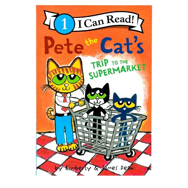 

Pete the Cat's Trip to the Supermarket (I Can Read Level 1), Children's aged 3 4 5 6 English book, Picture Books 9780062675378