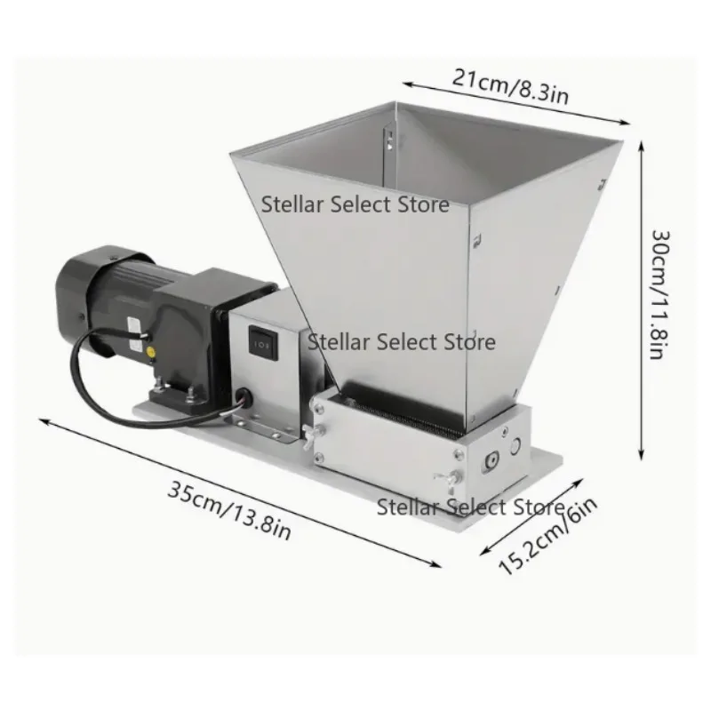 

Электрическая мельница для солода автоматически / 2 ролики из нержавеющей стали