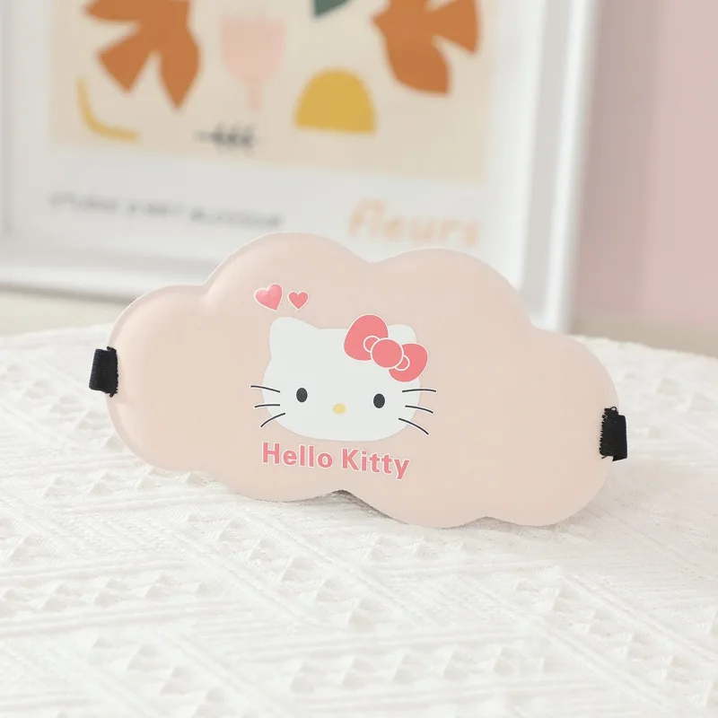 Nueva máscara de ojos de dibujos animados de Sanrios Anime Kuromi Hello Kittys Ins Kawaii sombreado ajustable para dormir para aliviar la fatiga regalos de máscara de ojos