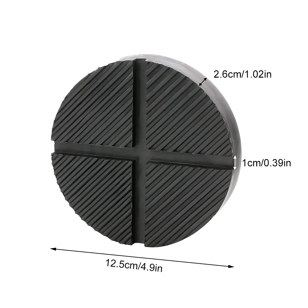 12.5cm Jacking Pad Slotted Car Rubber Jack Pad Frame Protector Guard Adapter Tool for Pinch Weld Side Jacks Lifting