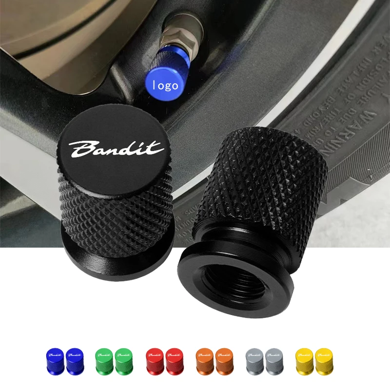 For SUZUKI GSF 250 600 600S 650 650S 750 1200 1250 GSX150 Bandit S 650 Motorcycle CNC Wheel Tire Valve Caps Air Port Stem Cover