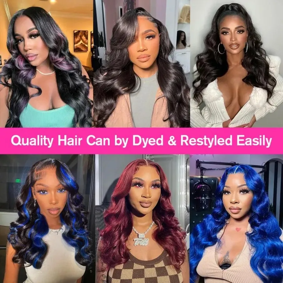 13X6 Hd Lace Frontal Wig Body Wave Human Hair Wigs 100%Human Hair Quality Brazilian 40 Inch Lace Front Wig For Women Pre Plucked