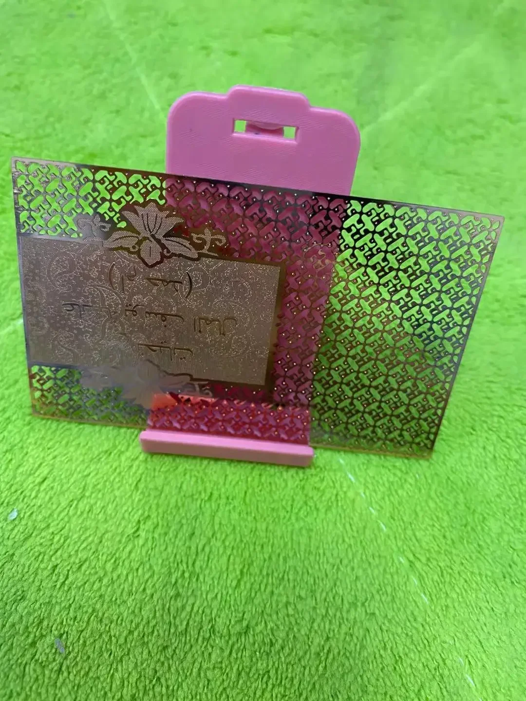 Tarjeta de visita de metal de acero inoxidable 304 barata impresa personalizada a precio al por mayor