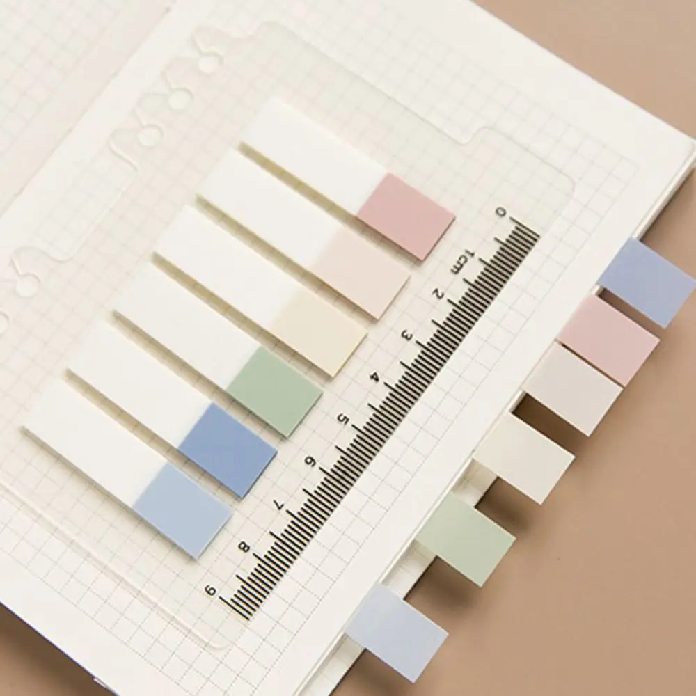 Transparent Sticky Notes Self-Adhesive BookMarkers Annotation Reading Book Clear Tab Kawaii Cute Label Note Notepad Stationery