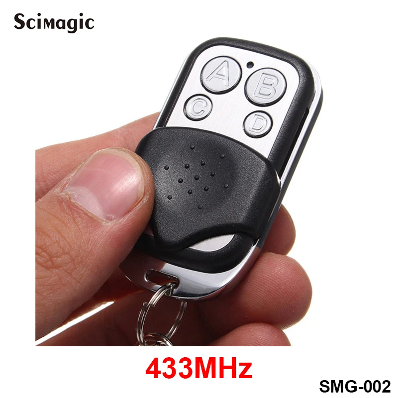 433MHZ Cloning Duplicator Key Fob Distance Remote Control 2 Key Clone Fixed Learning Code For Gate Garage Door Backup Remote Key