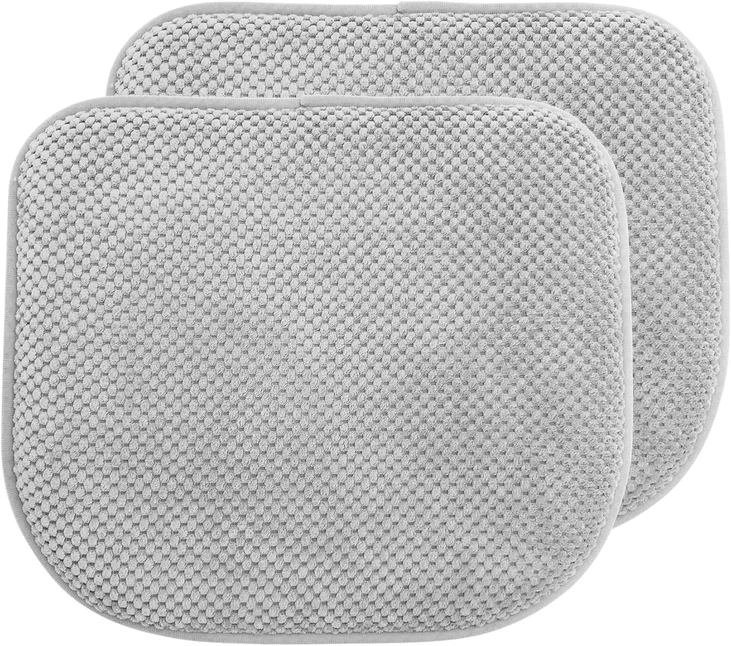 

Silver Grey Foam Seat Cushions Kitchen Chairs Pads For Dining Chairs 2 Pa Non Slip Patio Seat Cushions Washable U Shaped Soft