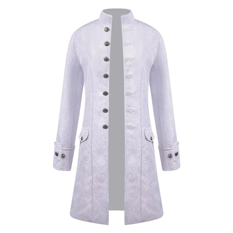 Casaco steampunk masculino jaqueta colonial vintage medieval traje vitoriano fraque para roupa de festa de halloween