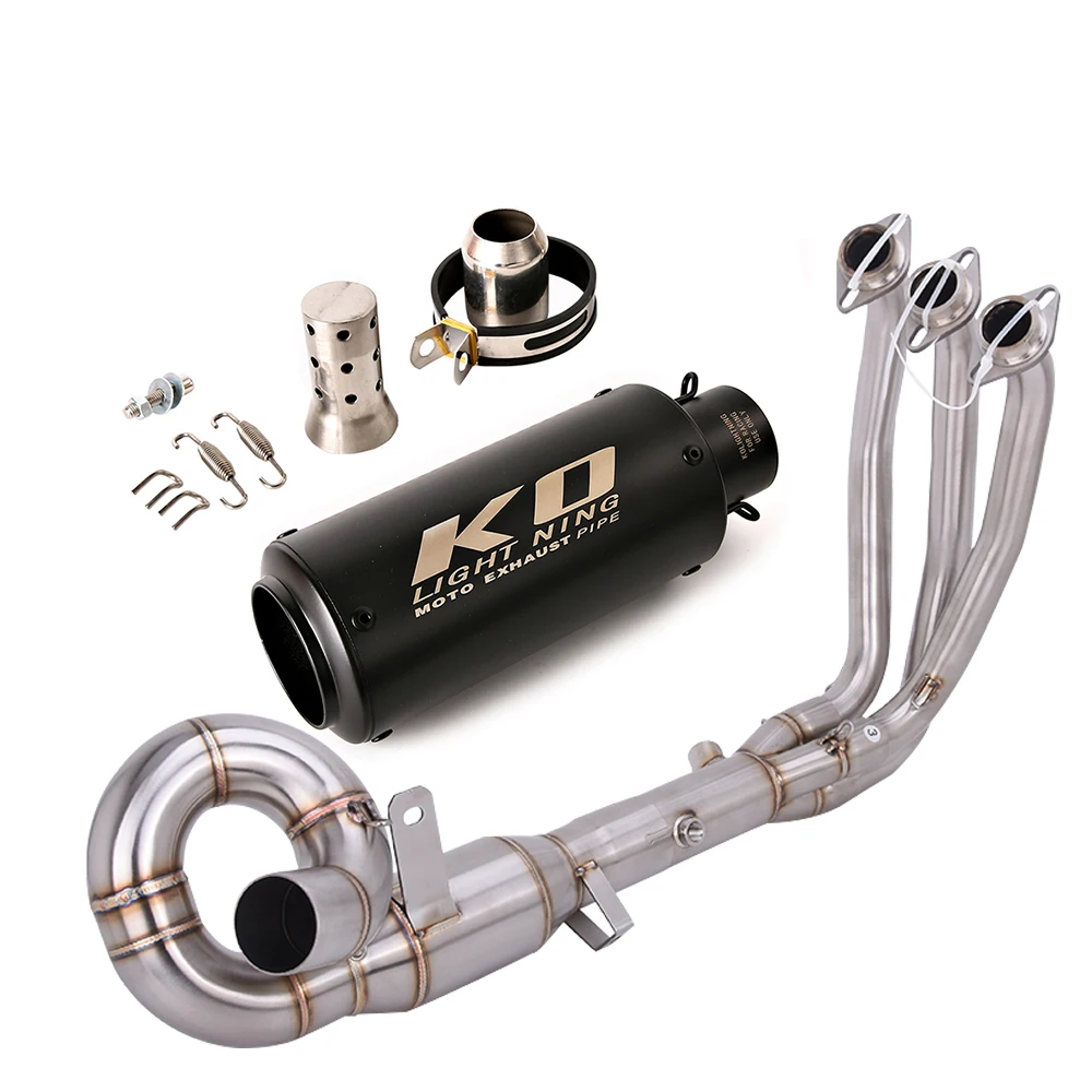 Motorfiets Volledige Uitlaatset Voortrekkende Buis Met DB Killer RVS Voor CFMOTO 675SR 2024-2026 675NK 2025-2026