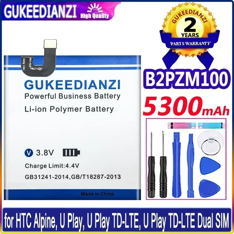 

Mobile Phone Batteries 5300mAh For HTC Alpine, U Play, U Play TD-LTE, U Play TD-LTE Dual SIM U-2u 35H00270-00 Portable Battery