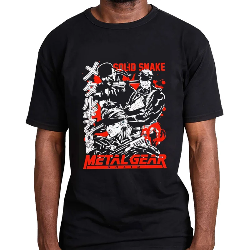 

Snake The Big Boss 0211 Metal Gear Solid Kojima videogame Gift t shirt 100% cotton MGS printed Graphic clothes All size tops