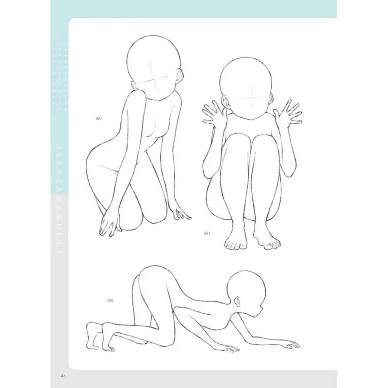 Kawaguchi Post لعوب ولطيف فتاة التوضيح تشكل جمع اليابانية التوضيح الهزلي دليل تعليمي 9786267567111 #5