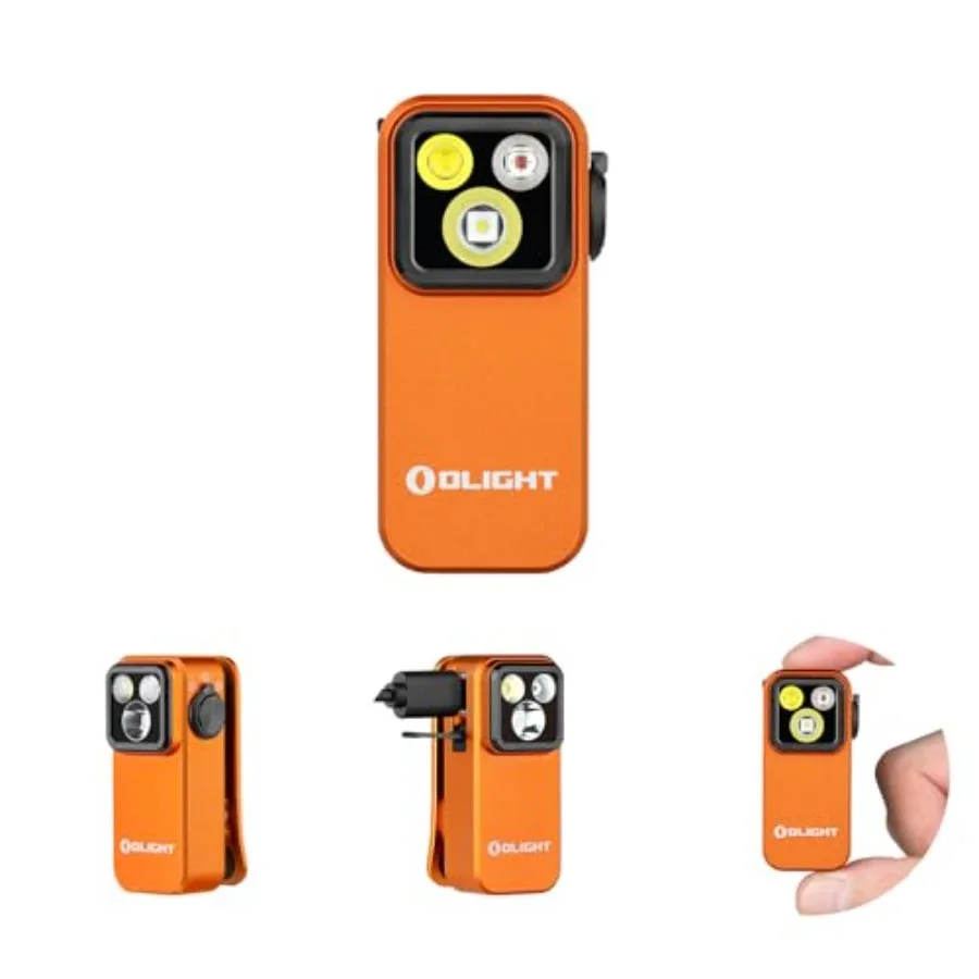 

Oclip Pro EDC Flashlight Clip-on Light, Rechargeable 500 Lumens with Three Lighting Solutions Type-C Charging, Magnetic Flash L