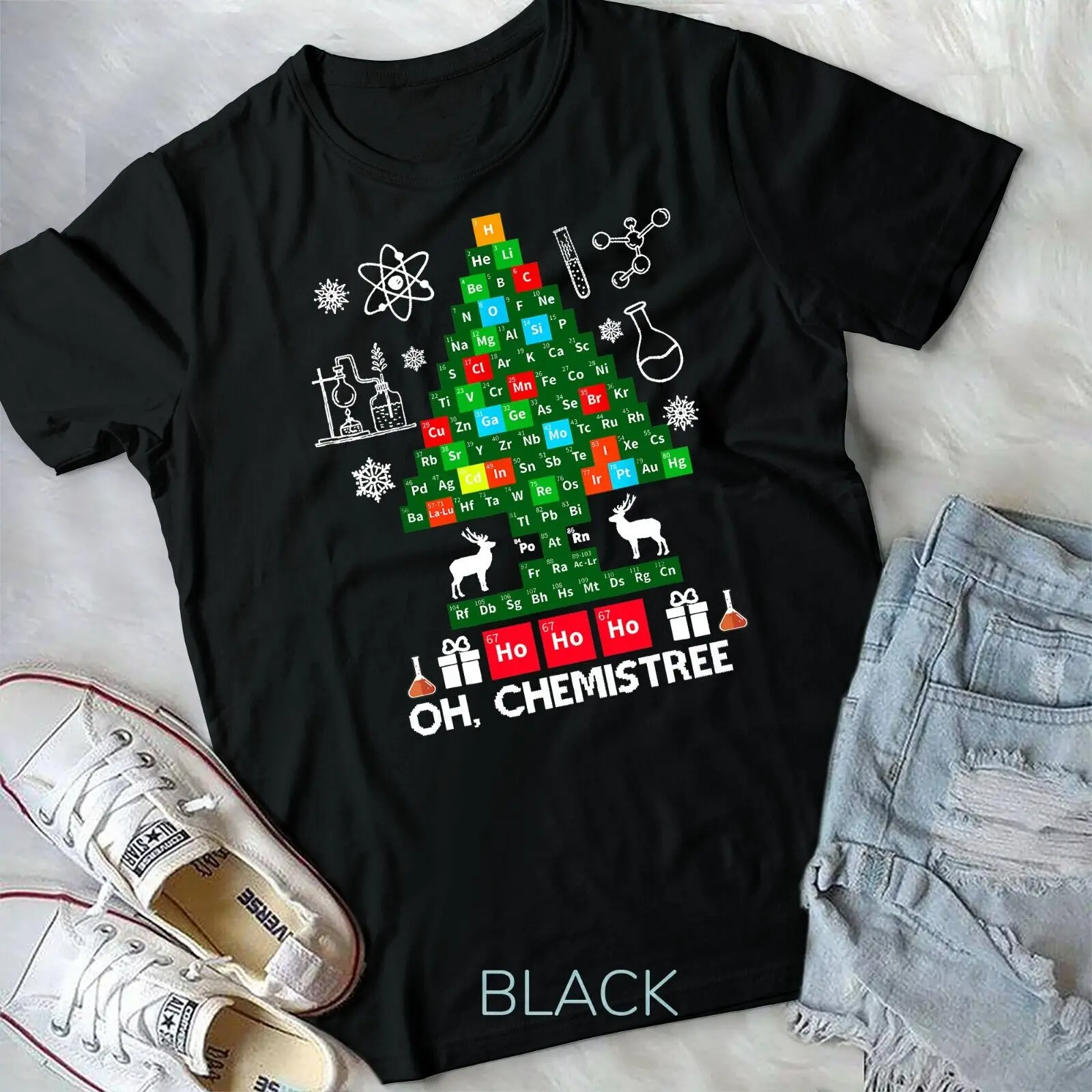 

Science Christmas Shirt Oh Chemist Tree Chemistree Chemistry Unisex T-shirt