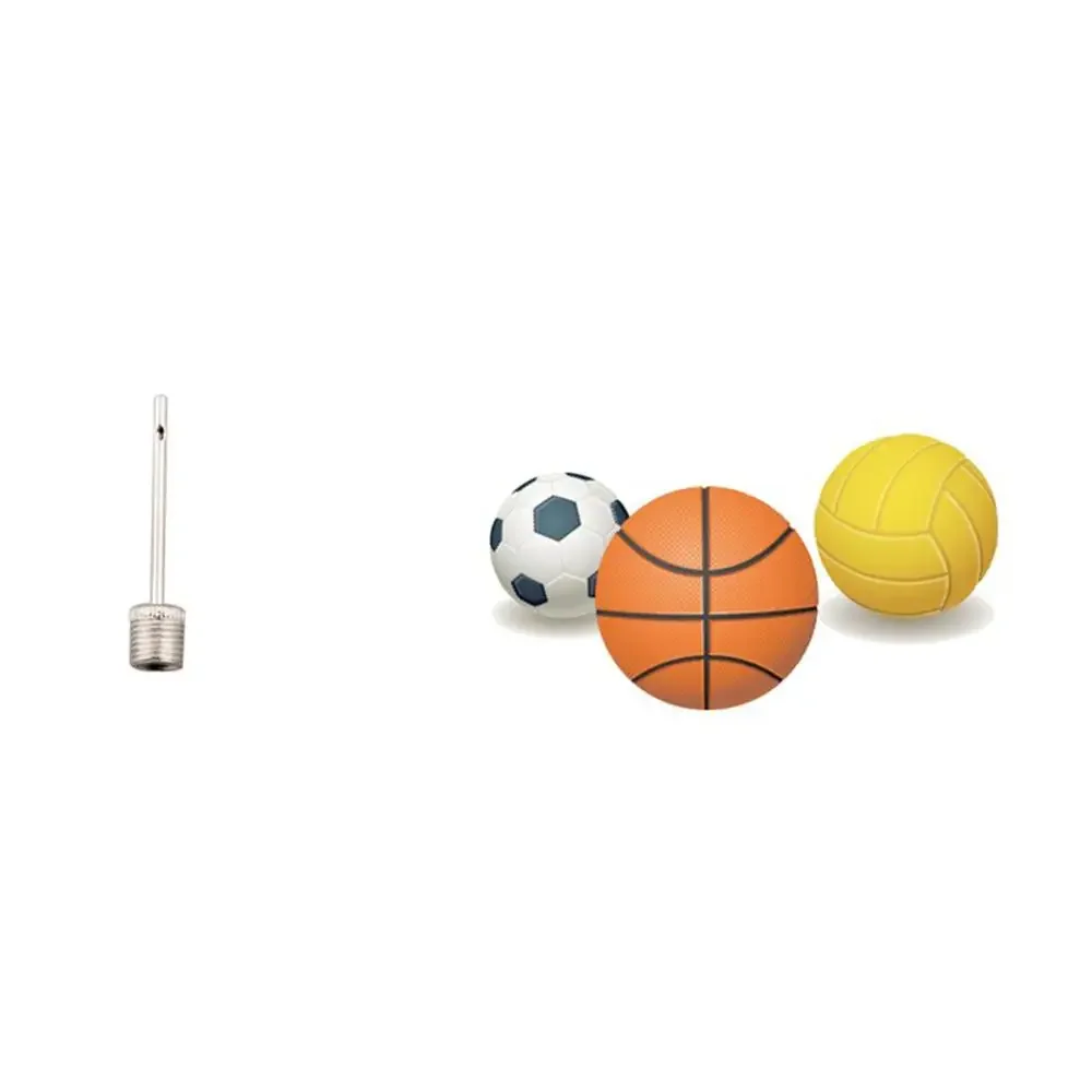 10pcs Inflatable Needle Basketball Football Football Pump Needle Inflatable Nozzle Iron Gas Needle Metal Ball Needle