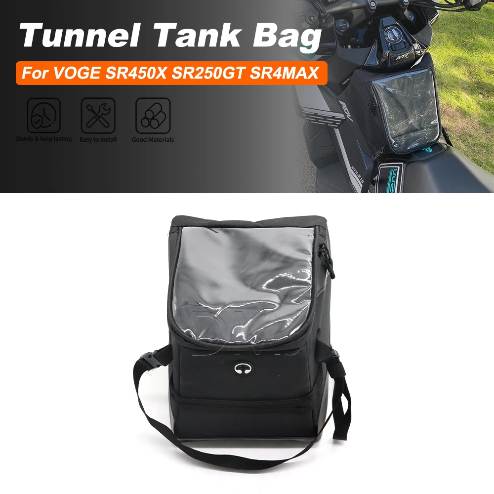 Scooter Tunnel Bag For VOGE SR450X SR250GT SR4MAX SR4 MAX SR250 GT Waterproof Tank Storage Pouch Phone Navigation Bag