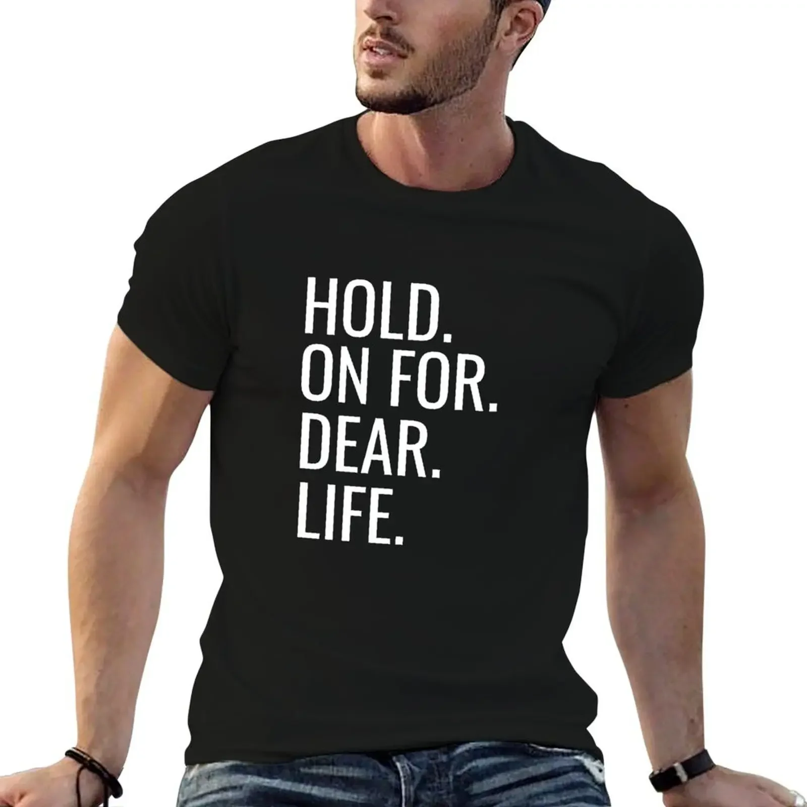 HODL - Hold On for Dear Life T-Shirt basketball graphic tees sports fans mens t shirts