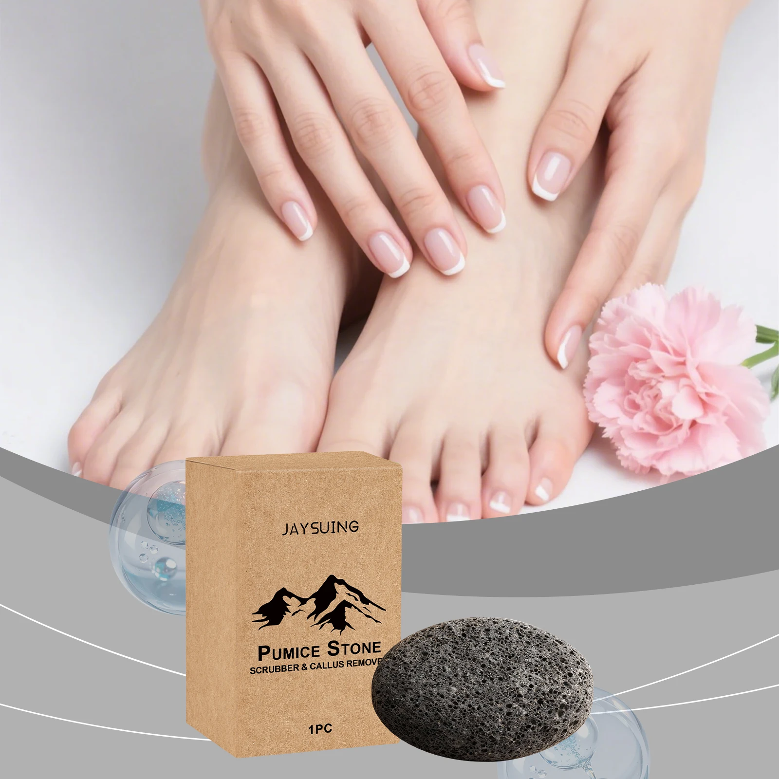 Natural Volcanic Pumice Stone For Exfoliation Unscented Foot Hand Foot File Remover For Smooth Feet And Hands Ideal For Home Use