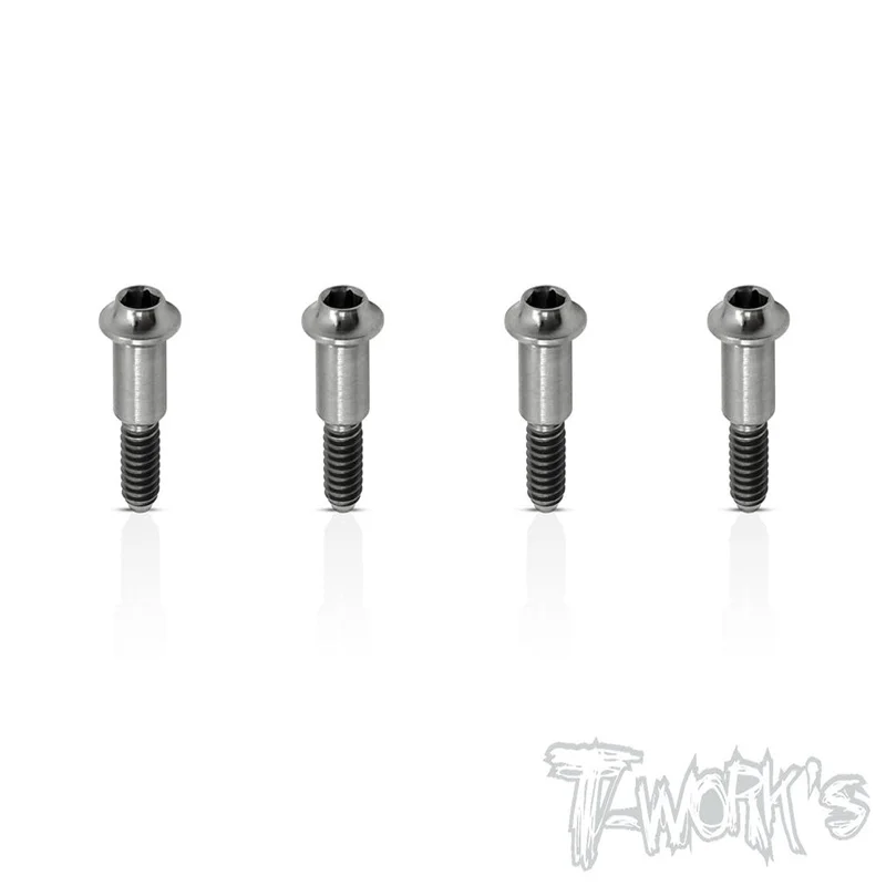 Original T works TP-089 64 Titanium King Pin Screw 4pcs. For TEKNO EB410/EB410.2 Rc part
