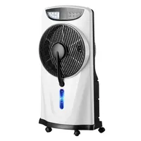 Spray 3-speed fan, rechargeable AC DC operation, LED night light, detachable and portable