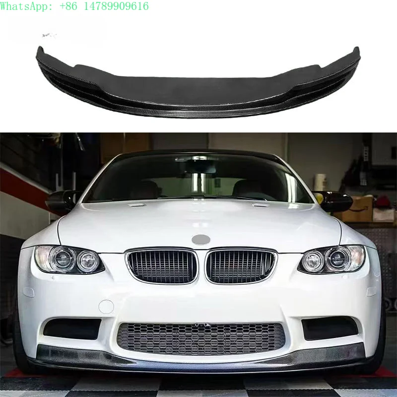 Complete OEM Facelift Conversion & Custom BuildE92 E93 M3 AK Style High Quality Carbon Fiber Front Lip Front Bumper Lip For 3 S