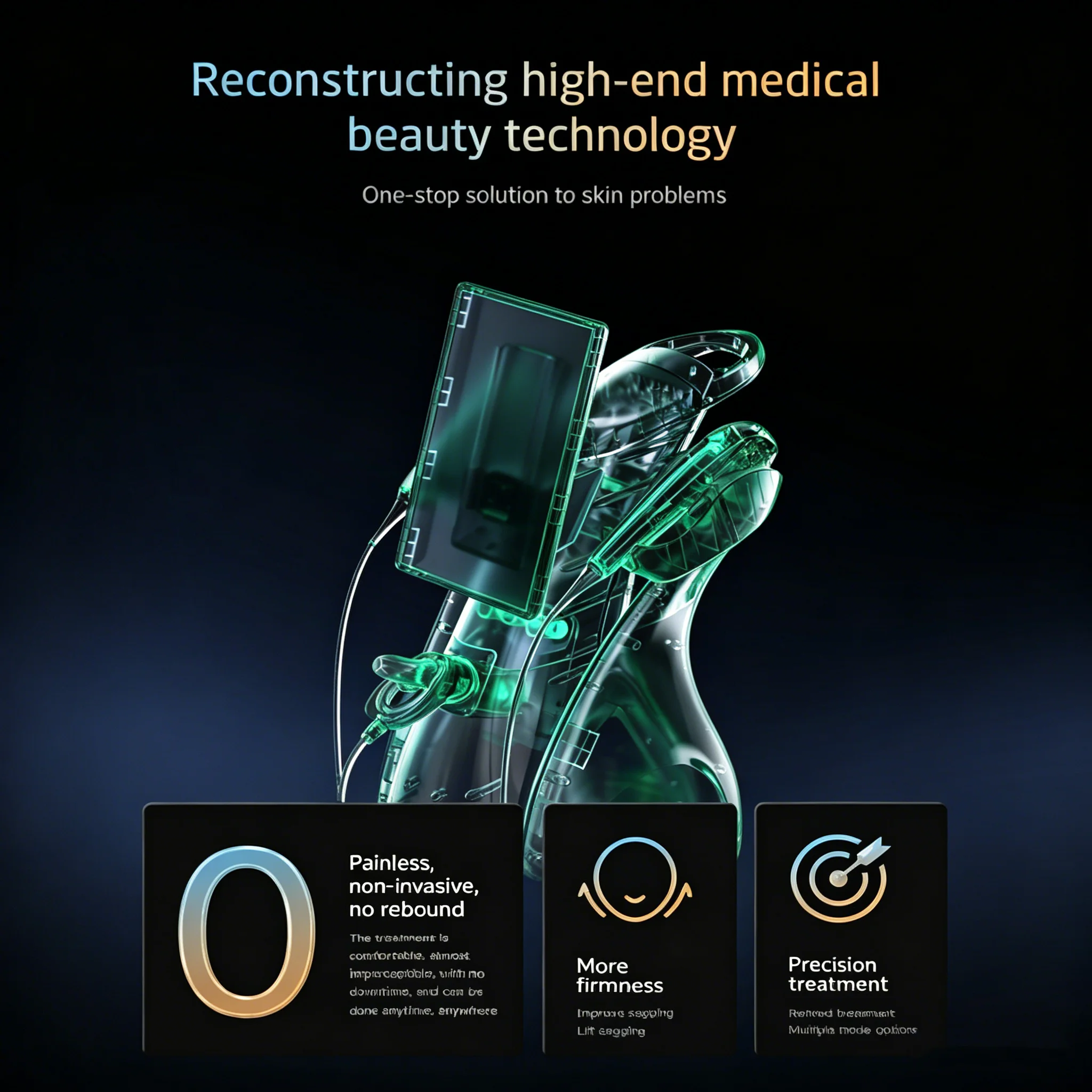 

New 3.0 Version MVS Anti Aging Machine with 15RS 30RS Handles RF EMS HIFU for Layered Lifting and Firming