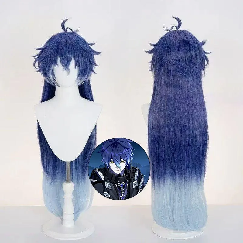 كيريل تشودوميروفيتش فلينز جينشين تأثير تأثيري حلي شعر مستعار موحد لعبة كوس الزي حفلة الهالوين الرجال كرنفال