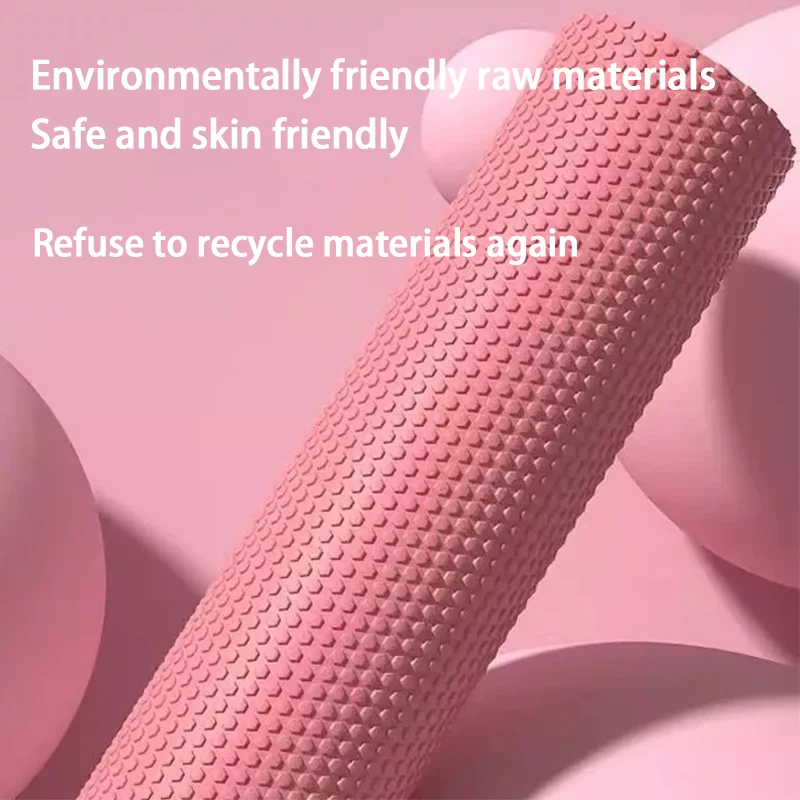 Rodillo de Yoga redondo, cilindro de espuma EVA, rodillo Hexagonal para ejercicio de Pilates, entrenamientos en casa mejorados, diámetro 9,5 cm de longitud 29,7 cm