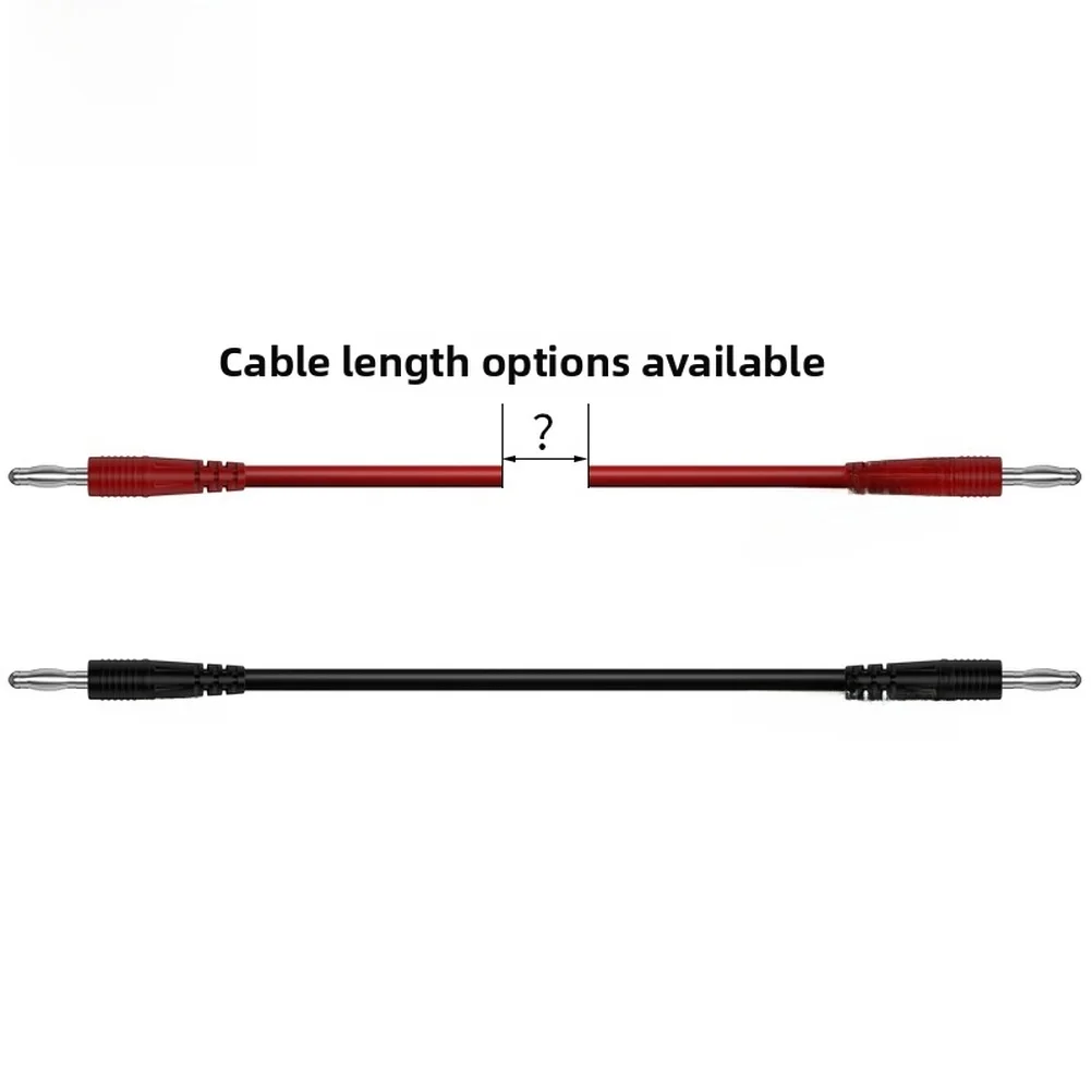 4mm Dual Head Banana Test Connector with Nickel Plated Copper Contacts for Electrical Testing and Lab Equipment