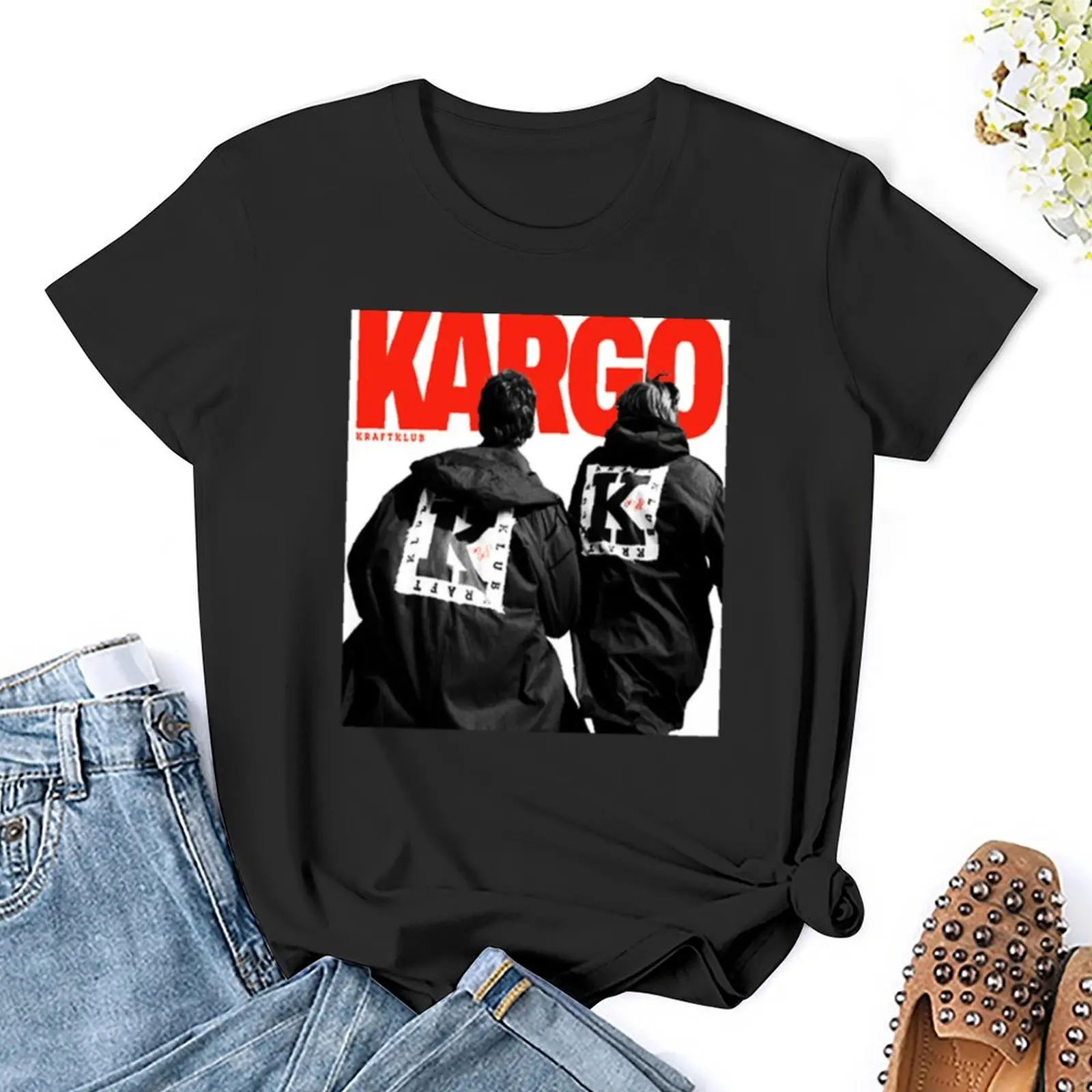 Kraftklub-Camiseta de entrenamiento para mujer, ropa holgada, banda de cinco personas de chemitz