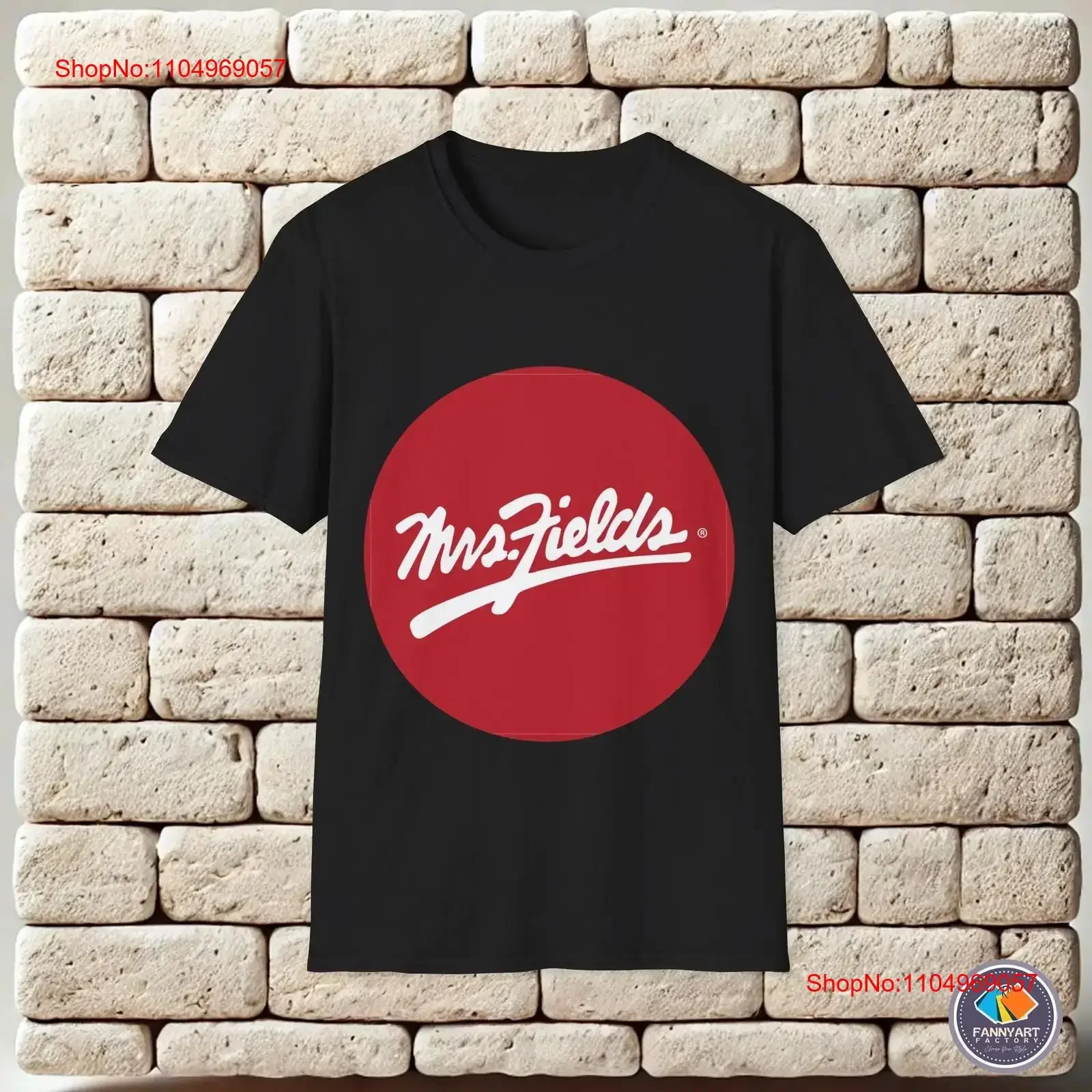 Camiseta con Logo de Mrs Fields Restaurant, moda lavada vintage, ropa de calle Unisex, transpirable, gráfico versátil, informal y elegante para hombre