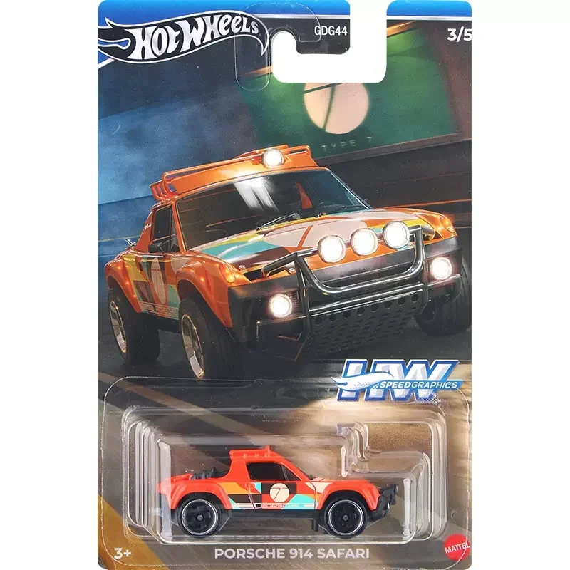 Original Hot Wheels Car Speed Graphics Toy for Boy Scale 1/64 Diecast Honda Civic Type R Range Rover Classic Porsche 914 Safari