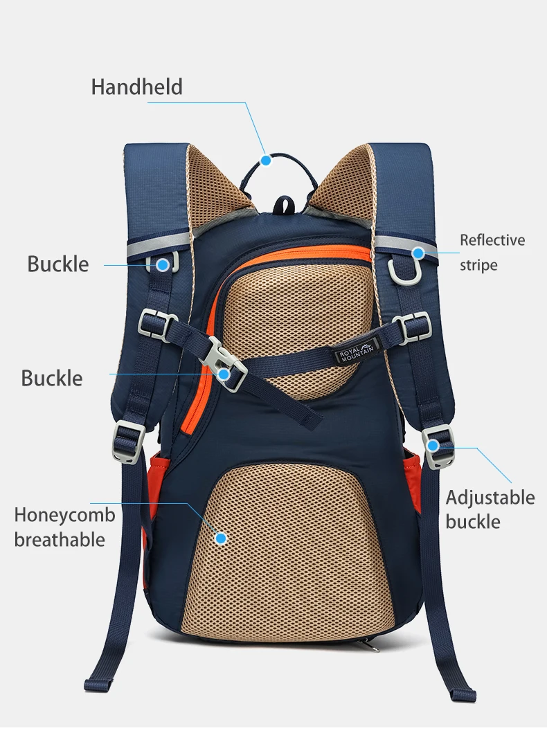 20L & 30L Auswahl Leichtgewichtiger Freizeitrucksack Unisex-Design mit Regenschutz Wasserabweisendes Gewebe Laptopfach – Detail 11