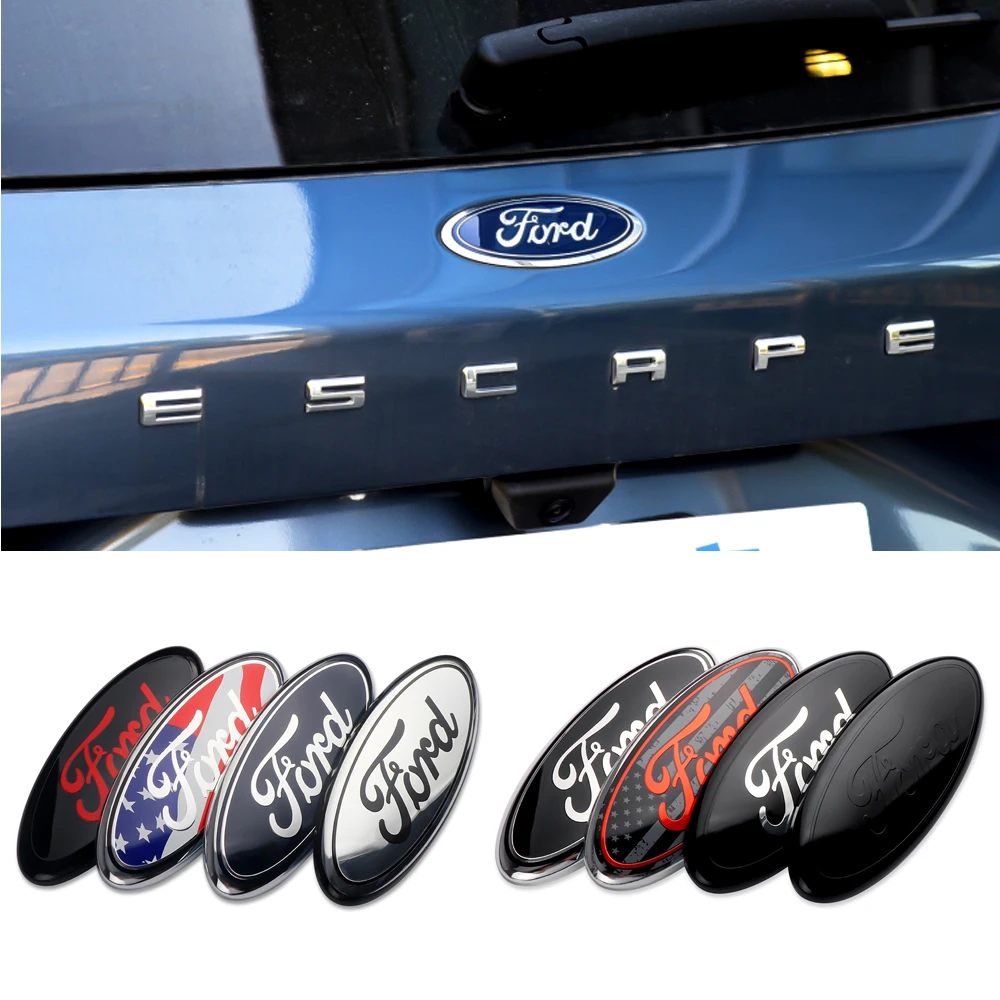 Auto Styling 3D ABS carrocería de coche capó delantero capó trasero decoración del maletero insignias adhesivas para Ford Focus Mk2 Ranger Party Mondeo Mk4 Fiesta