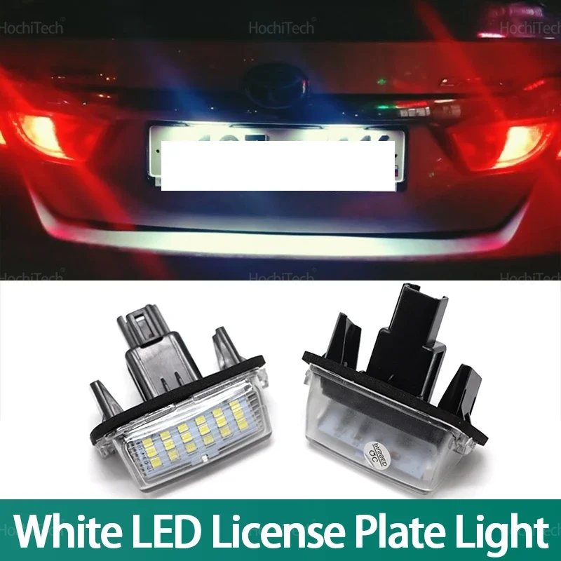 Canbus White For Toyota Yaris/Vitz Camry Corolla Prius C Ractis Verso S LED Number Plate Light Error Free License Plate Lamp