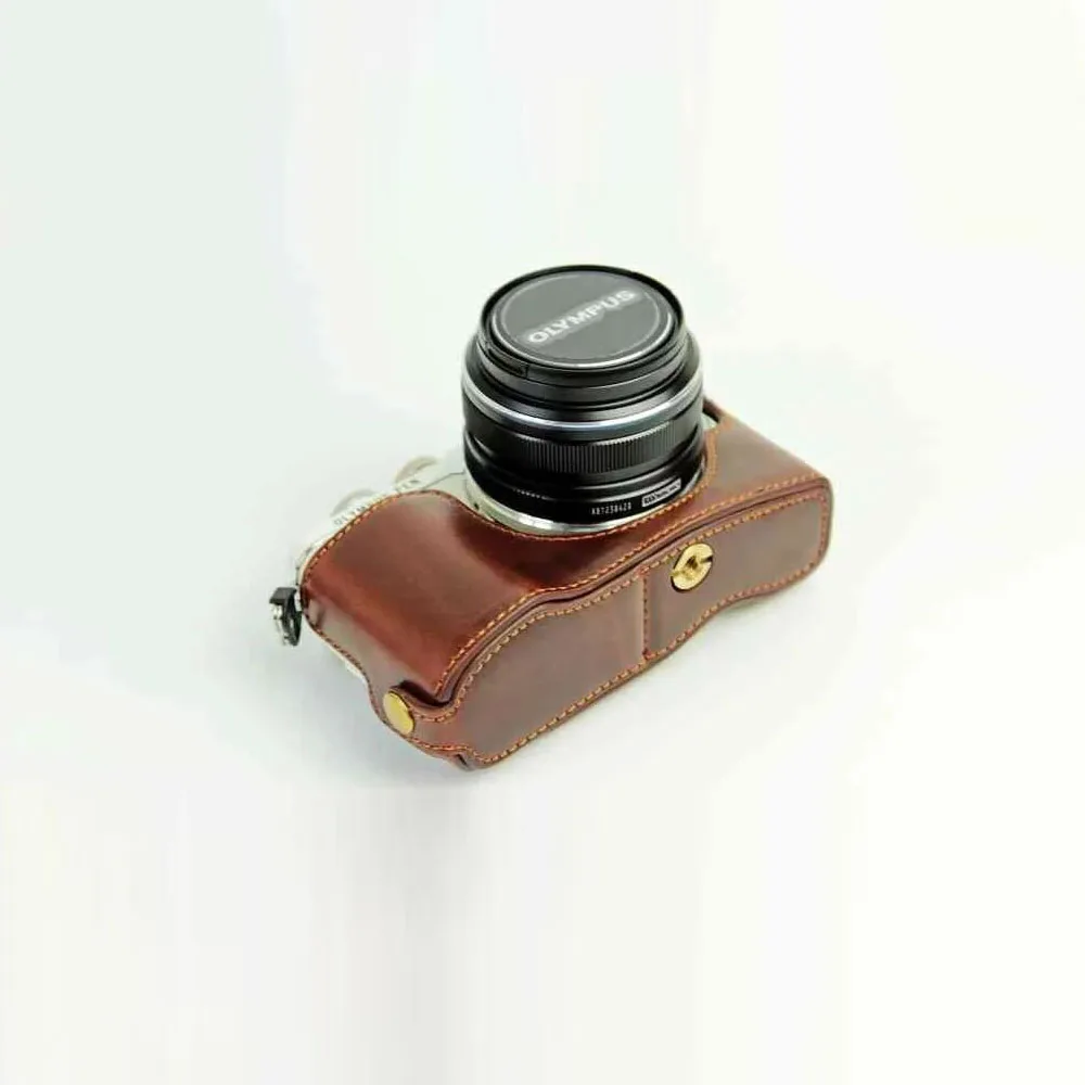 Camera PU Leather Half Body Case For Olympus EPL7 EPL8 EPL9 EPL10