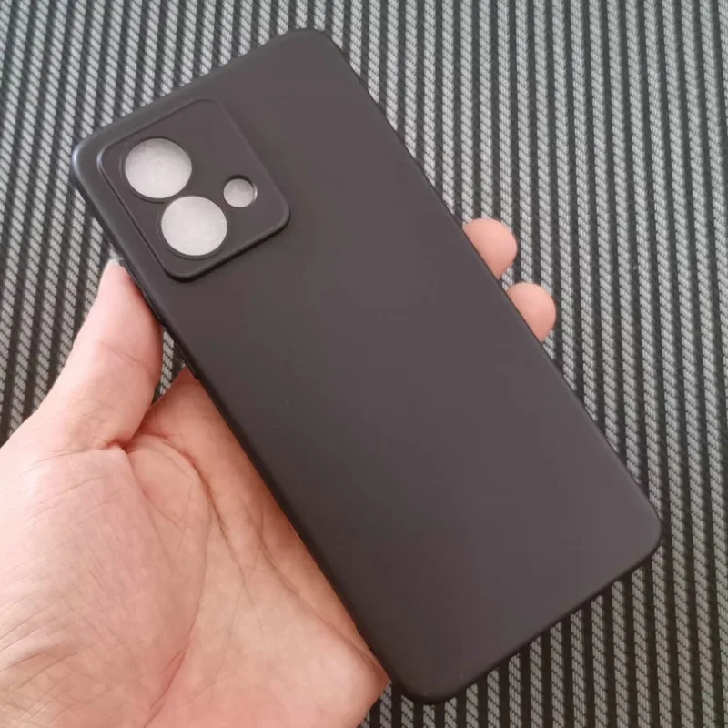 Fundas de teléfono TPU para Motorola Moto G84, funda trasera para Moto G84, funda de silicona negra esmerilada, carcasa suave Capa