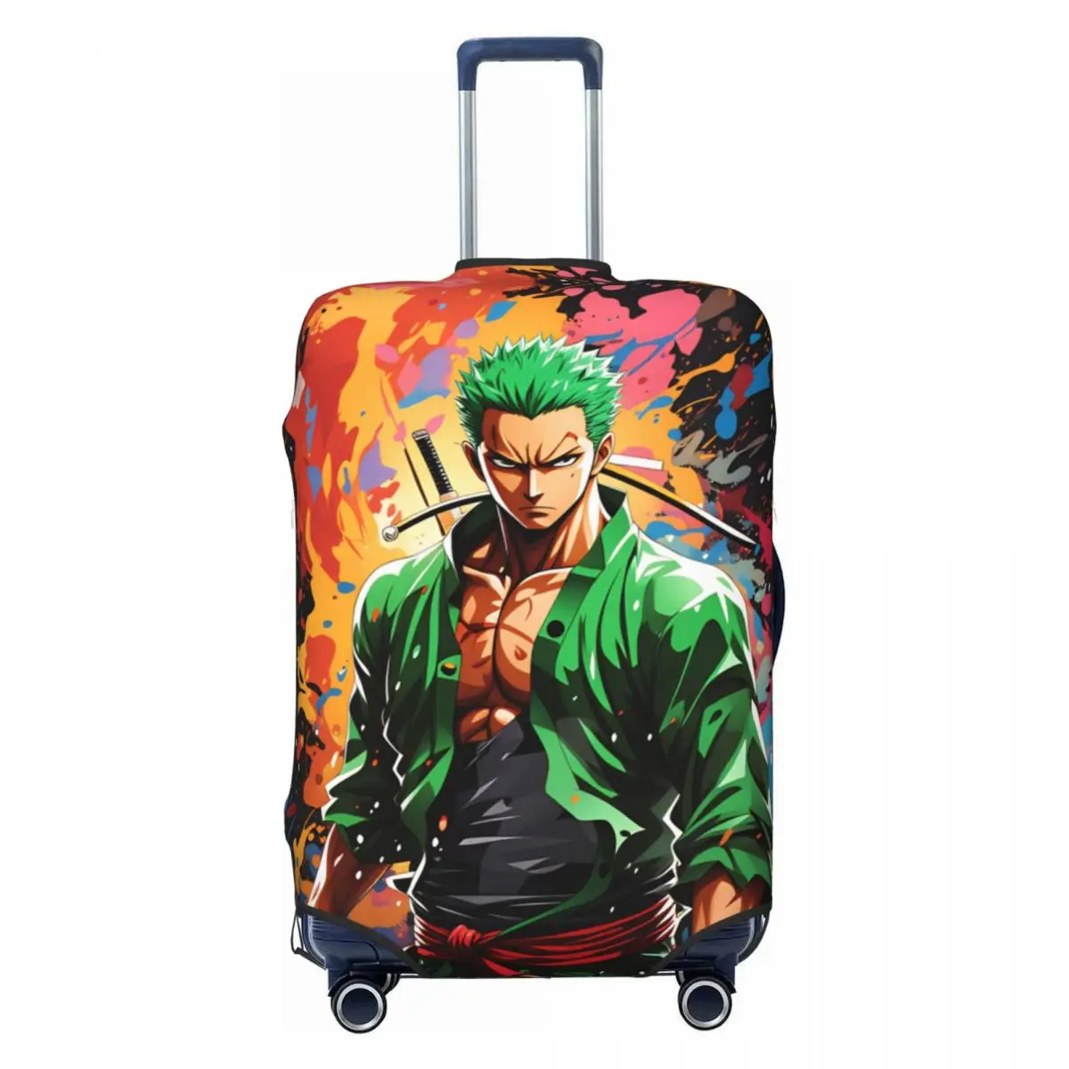 

Эластичный защитный чехол для чемодана Custom Zoro O-One P-Piece с мультяшным приключенческим комиксным принтом, подходит для чемоданов 18-32 дюймов