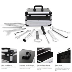 Aluminum Case Tool Box With Drawers Large Capacity Hard Storage Heavy Duty Tool Organizer Suitcase for Electric Tools Heavy Duty