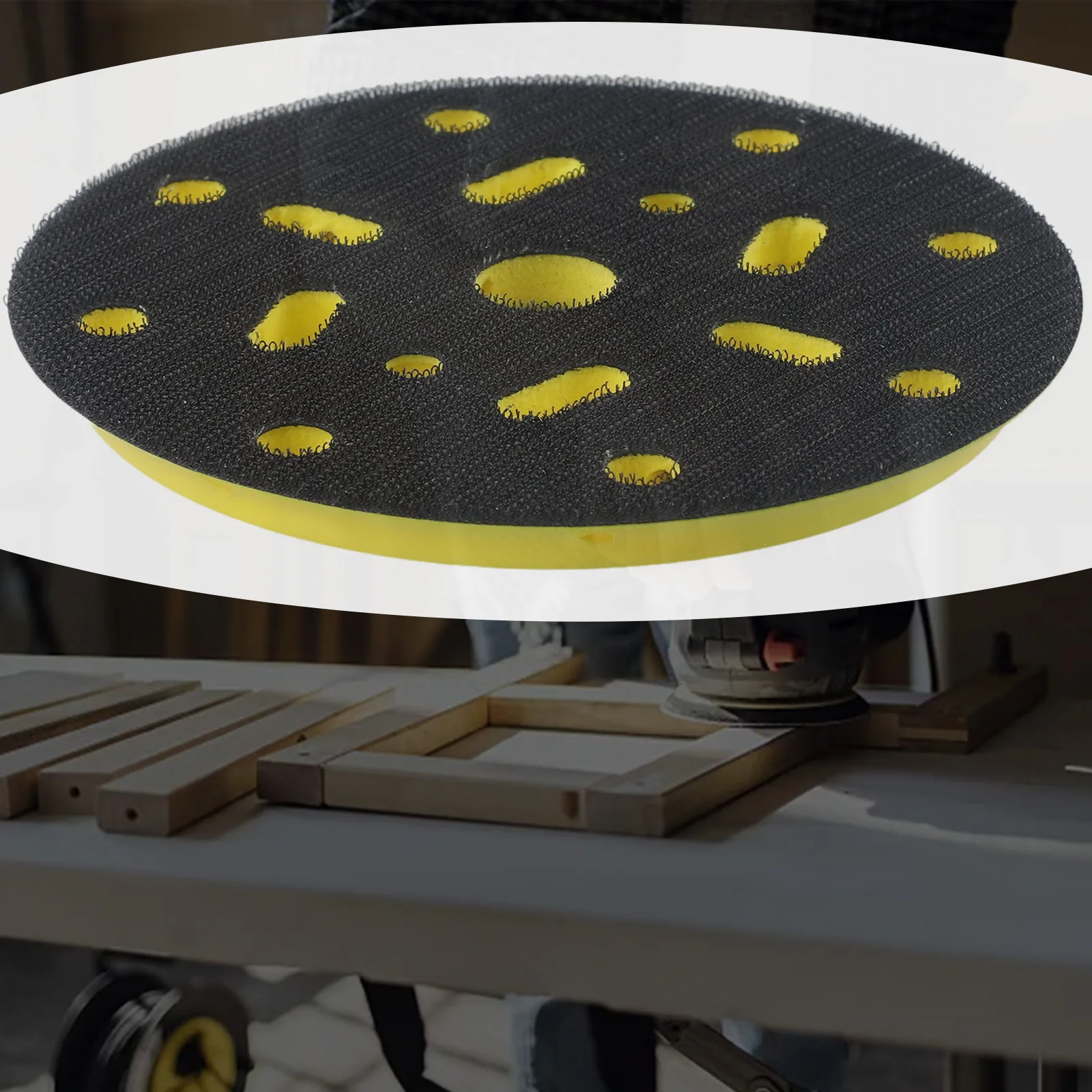 6'' 150mm 17Holes Sander Backing Pad Hook&Loop Sanding Pads 5/16''-24 Thread For BO6030 BO6040 Polishing Disc Abrasive Tools