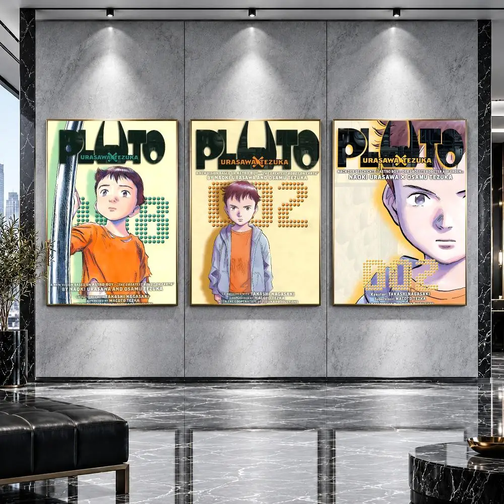 cartoon Pluto Poster Poster HD Printing Premium Luxury Style Wall Art Home Decor For living room Bedroom Gift
