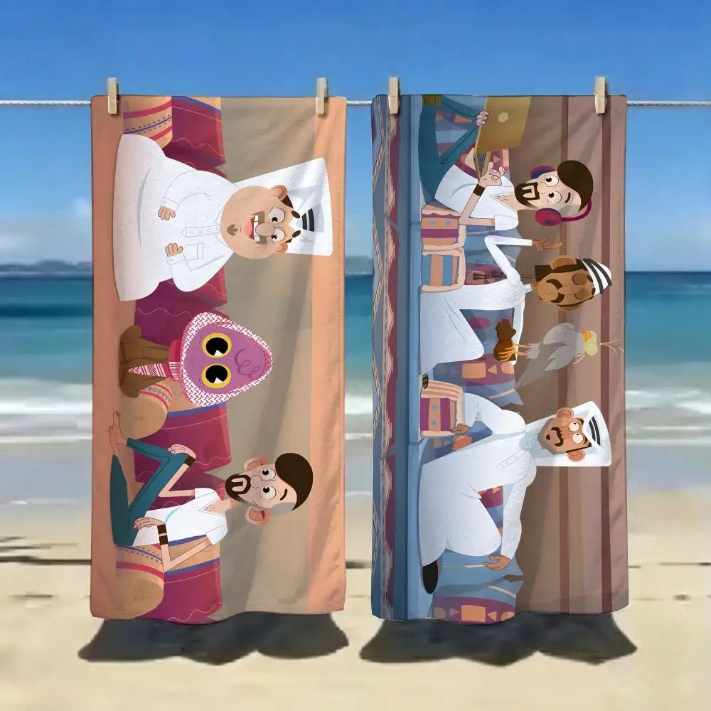 Cartoon Figure K-KawkabaniS Towel ultra-fine fiber quick drying absorbent bath towel, outdoor swimming sports towel