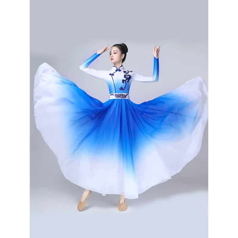 الرقص الكلاسيكي سوينغ تنورة جديدة الكبار افتتاح الرقص الأقلية الرقص دعوى أداء جوقة البدلة #2