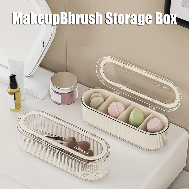 Makeup Layered Storage Box Dressing Table Cosmetic Lipstick Finishing Grid Box Desktop Drawer Storage Compartment