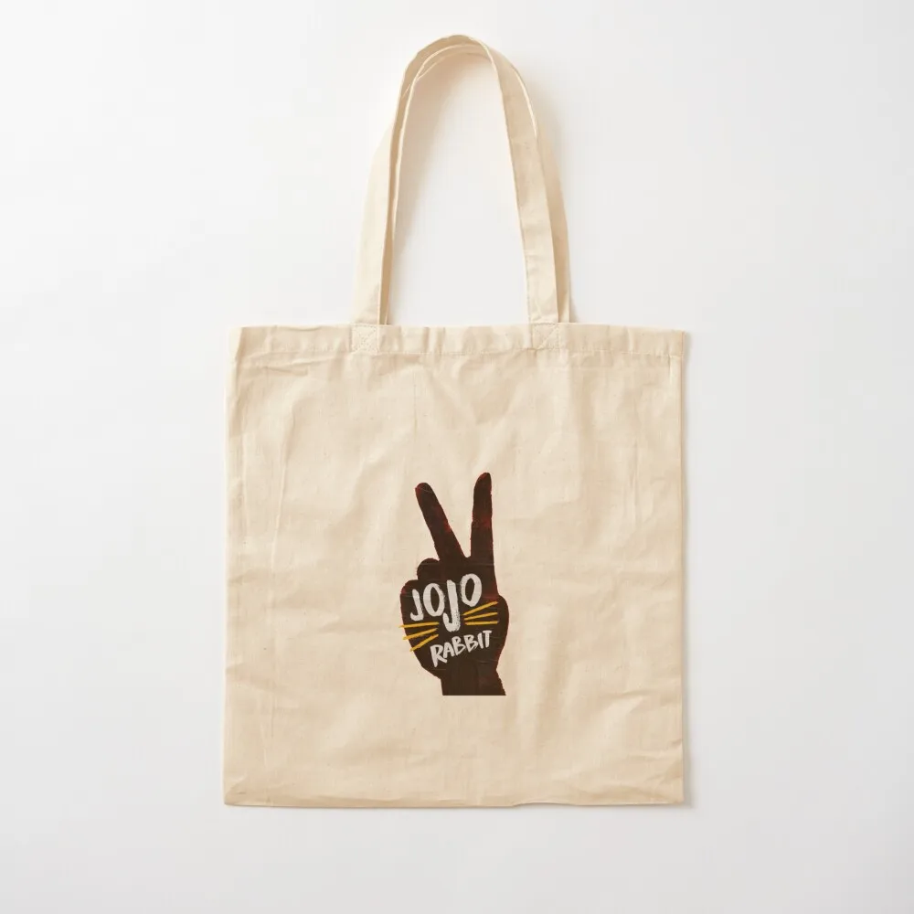 Jojo rabbit Sticker Tote Bag foldable reusable bag Shopping bags