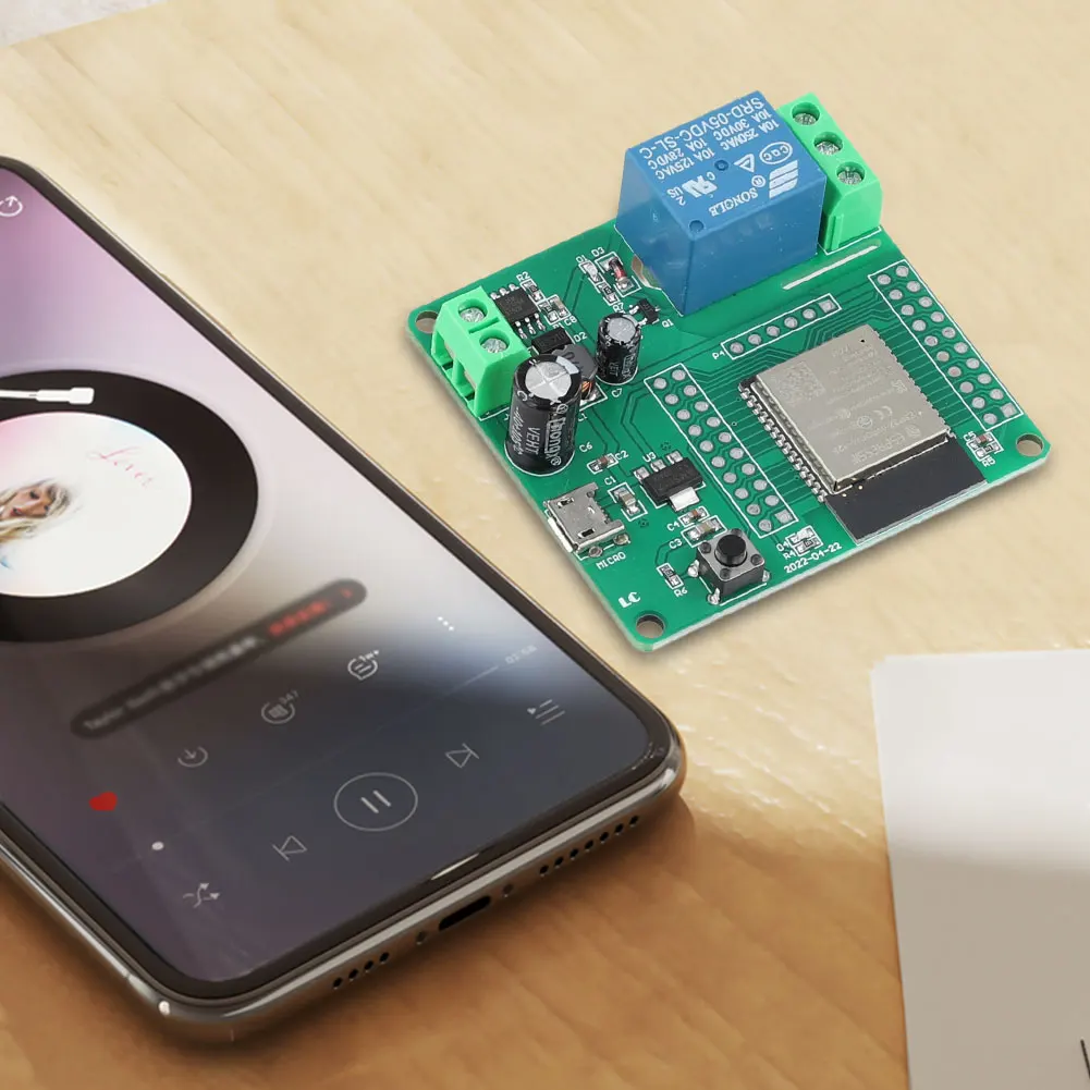 

ESP32 1/2/8-канальный WIFI Bluetooth-совместимый релейный модуль BLE Источник питания постоянного тока 5-30/60 В ESP32-WROOM Макетная плата
