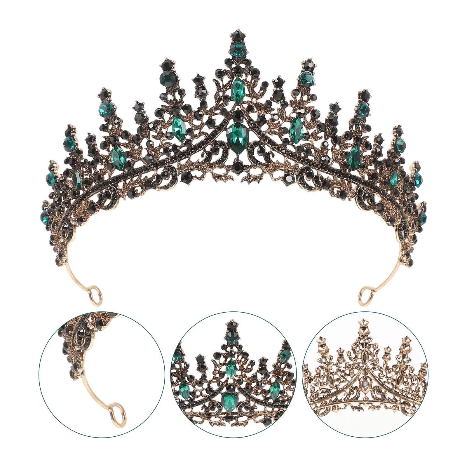 

Rhinestone Tiara Elegant Bridal Wedding Crown Prom Banquets Hair Accessories for Women Girls Tiaras for Women Rhinestone Tiaras