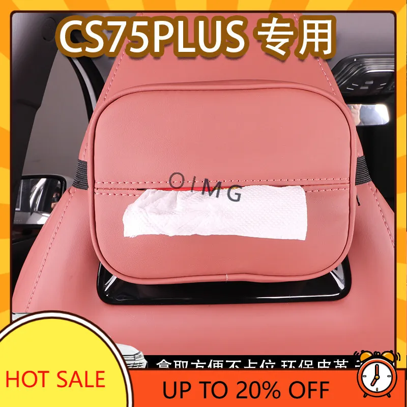 OIMG Para Changan CS75 Plus Versión Champion 2026, Caja de Pañuelos de Color Original, Organizador de Almacenamiento Interior, Reemplazo Personalizado