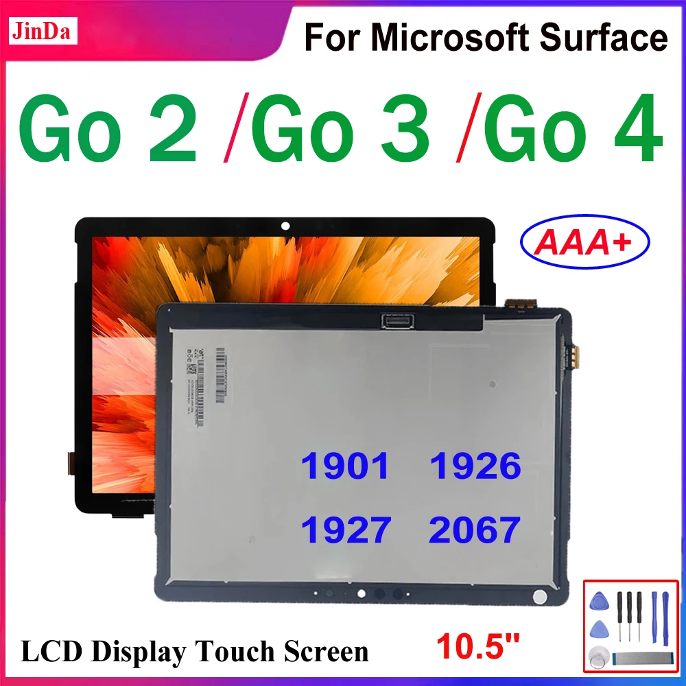 10.5 "AAA + LCD Voor Microsoft Surface Go 2 Go 3 Go 4 1901 1926 1927 2067 LCD-scherm Touchscreen Montage voor Surface Go 2 LCD