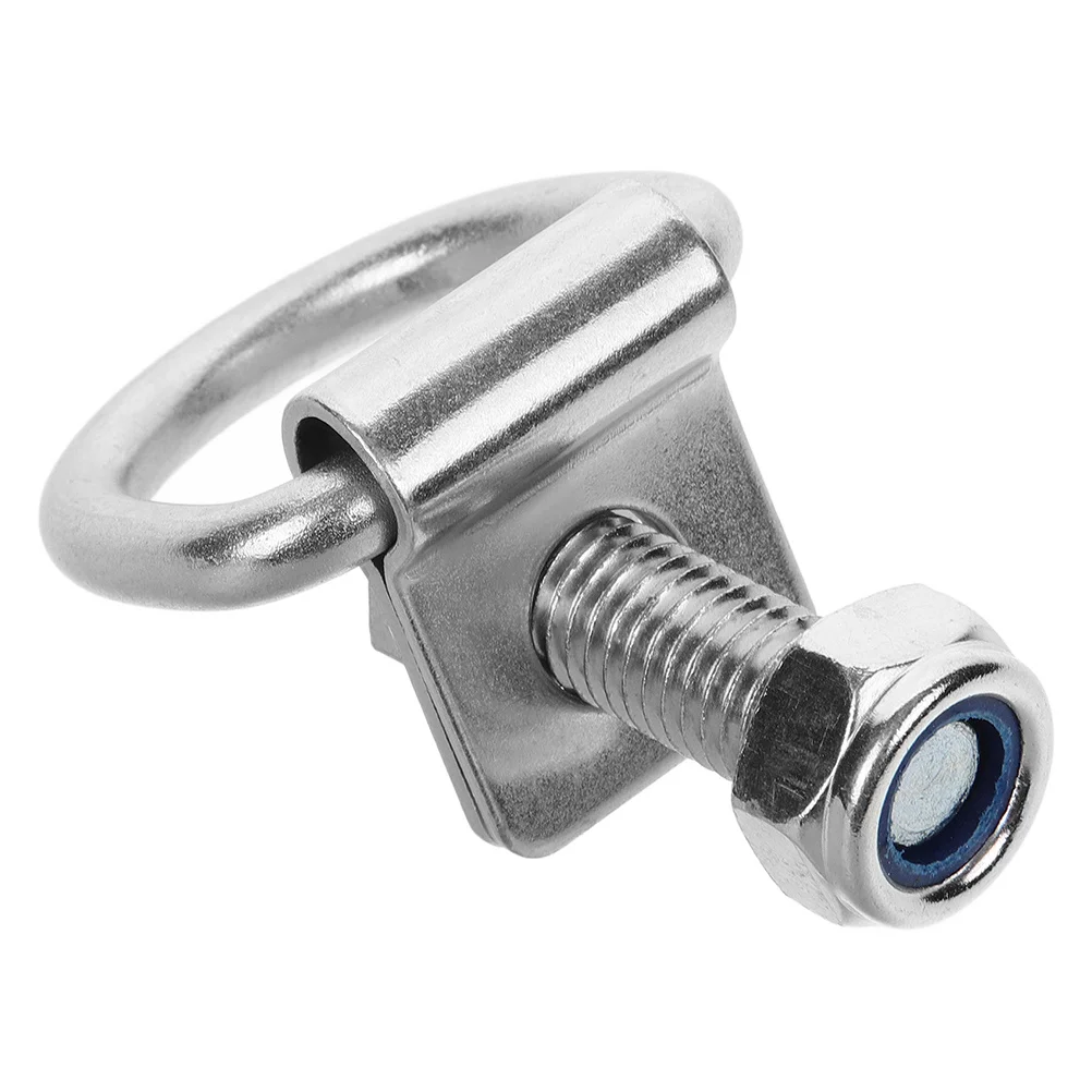 Truck Cargo Tie Down Rings Galvanized Track Slider Lifting Ring Iron Lashing Anchors Automotive Tools Parts Heavy Duty Safe